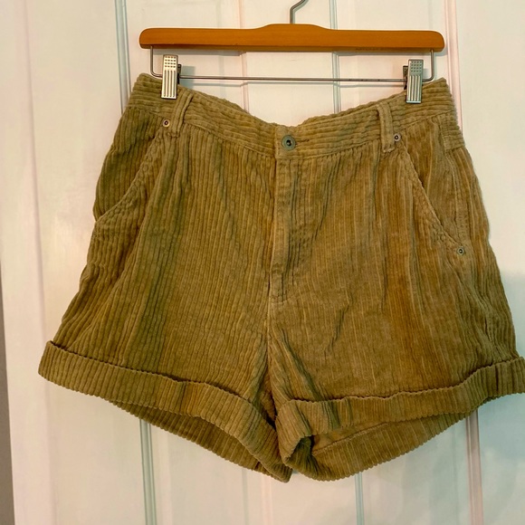 Dkny Pants - DKNY JEANS corduroy beige shorts size 12